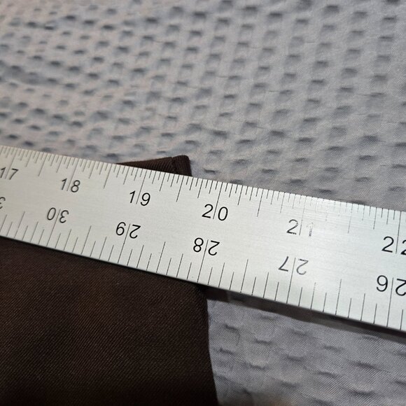 Talbots Women's Choc. Brown Trousers 100% Pure Silk Size 20 Office Professional - Picture 10 of 10